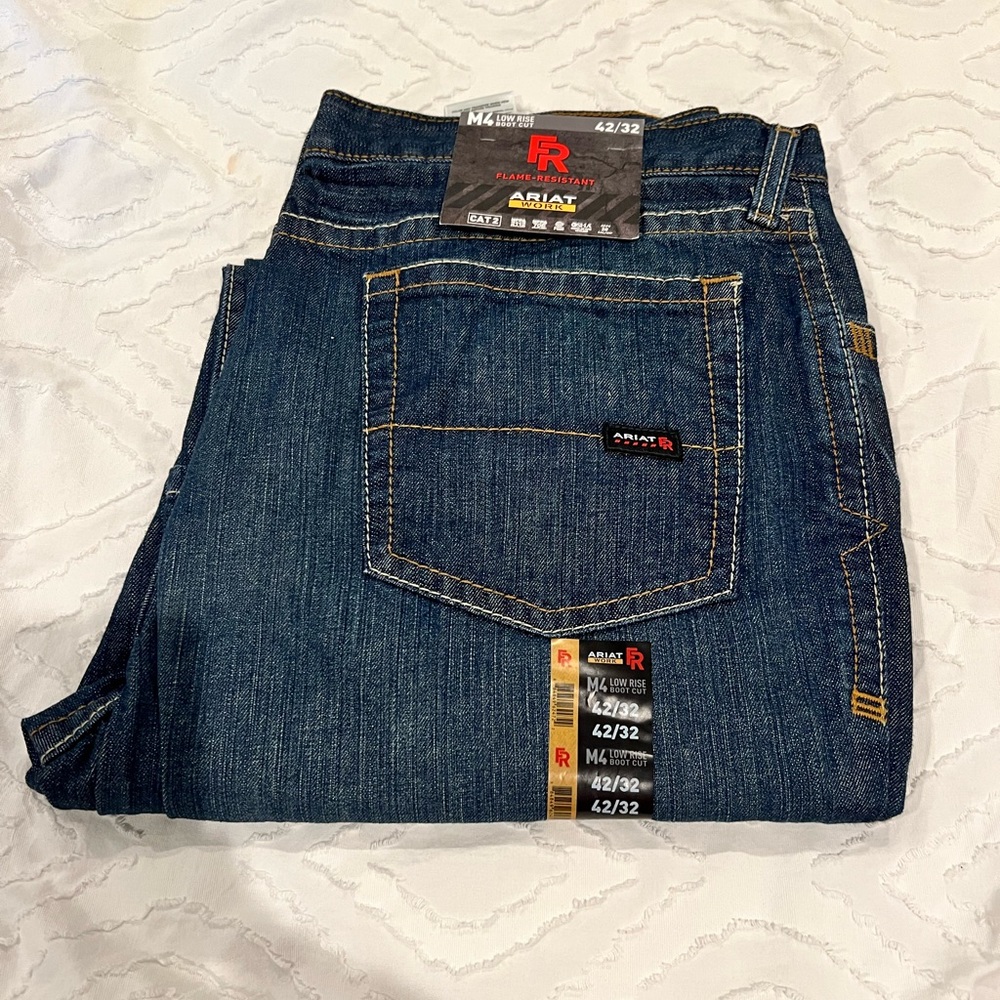 Ariat FR low rise boot cut jeans